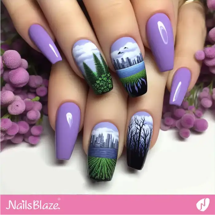 Prepare for Drought Nail Design | Climate Crisis Nails - NB2674